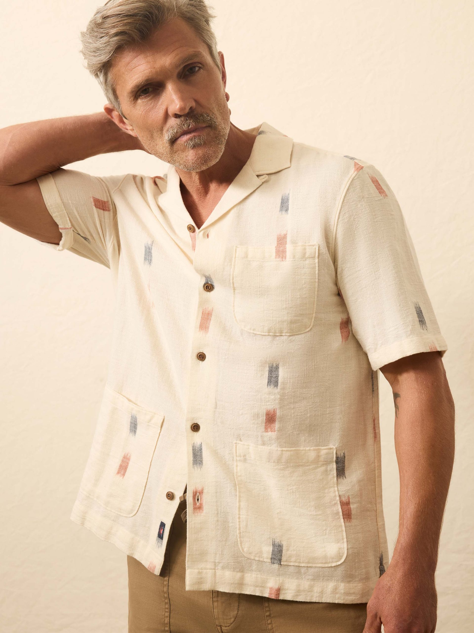 Short-Sleeve Resort Shirt - Cedar Lake Ikat - Image 2