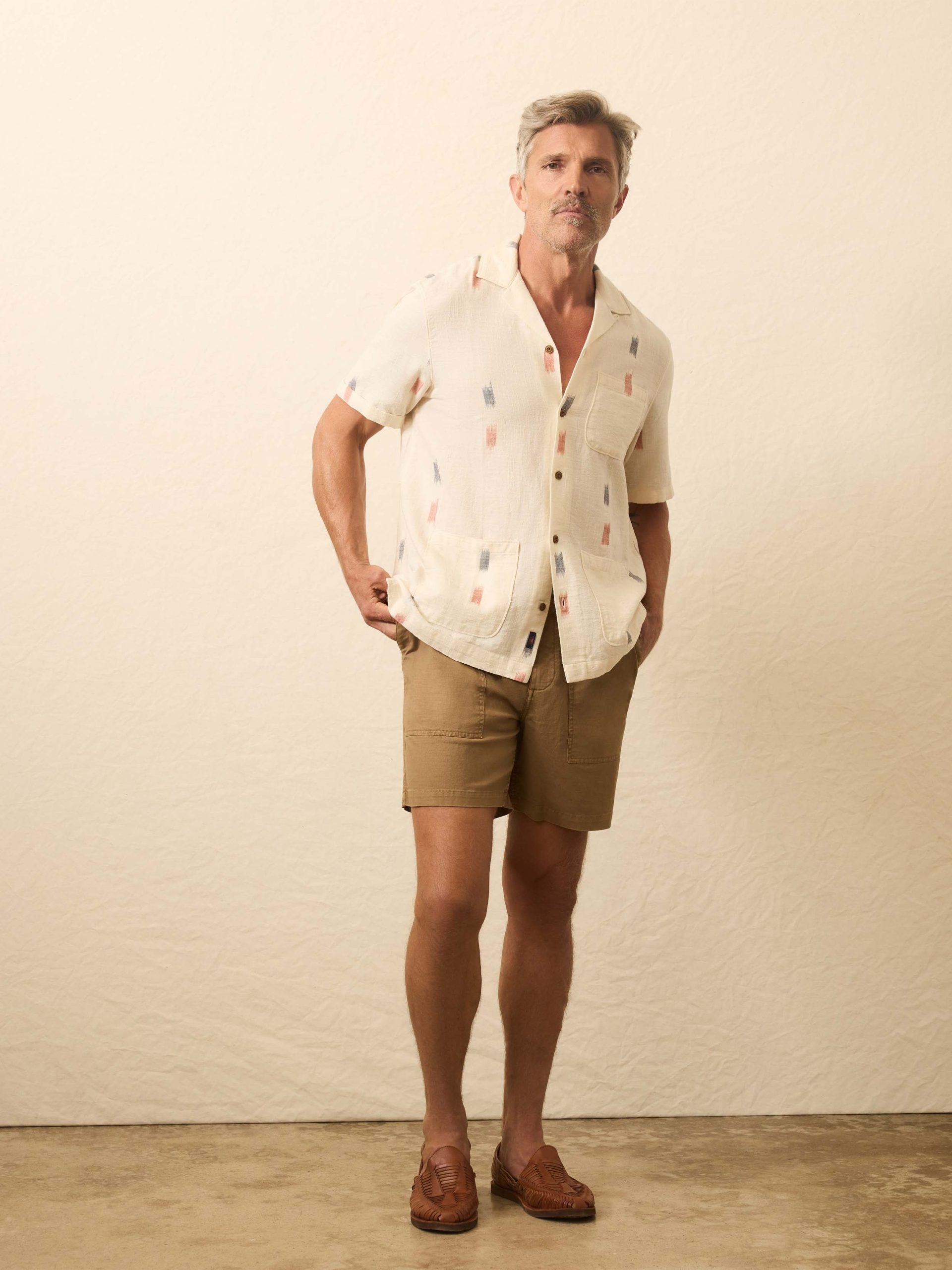 Short-Sleeve Resort Shirt - Cedar Lake Ikat - Image 4