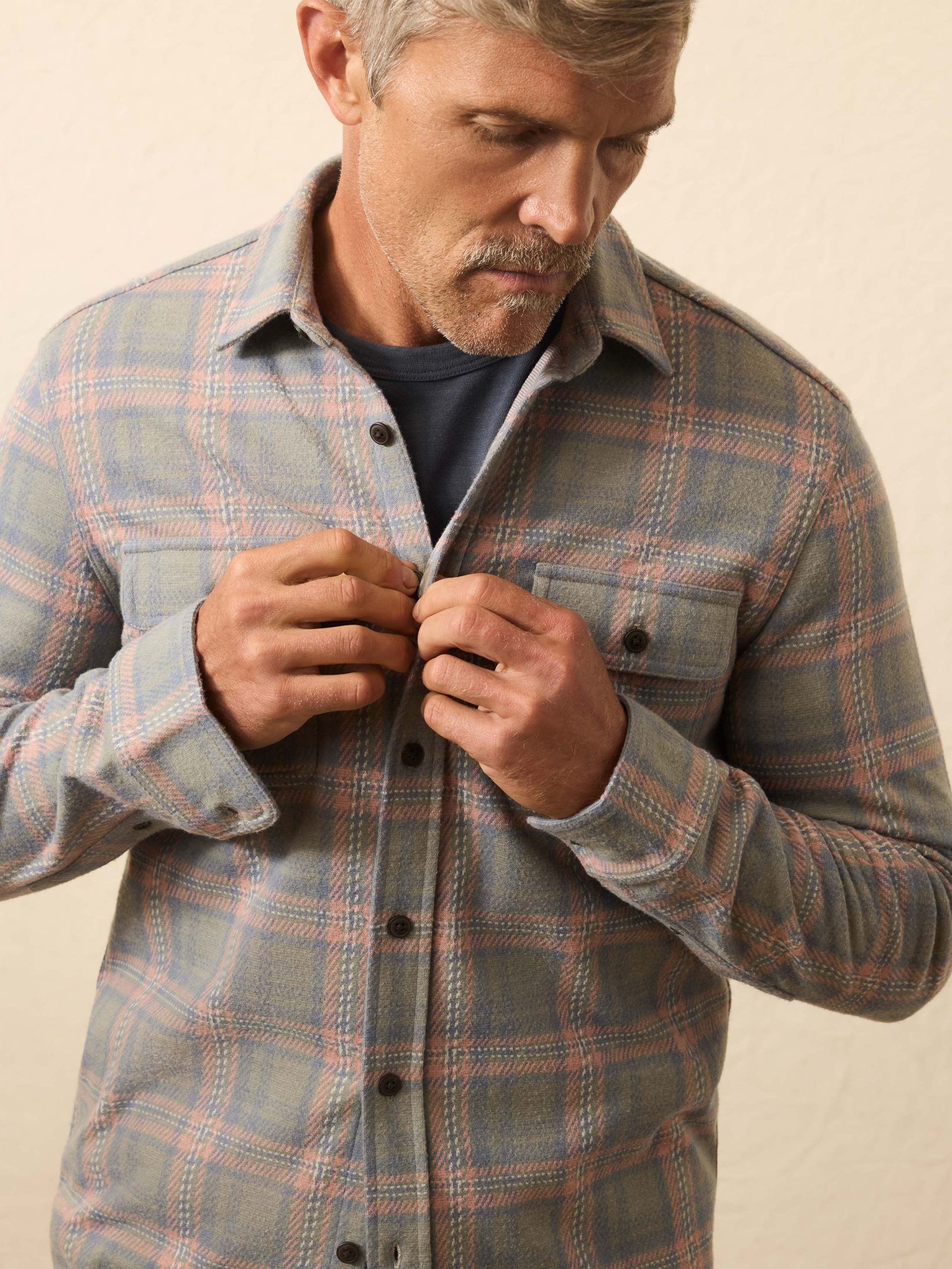 Legend? Sweater Shirt - Forest Rose Plaid - Image 4