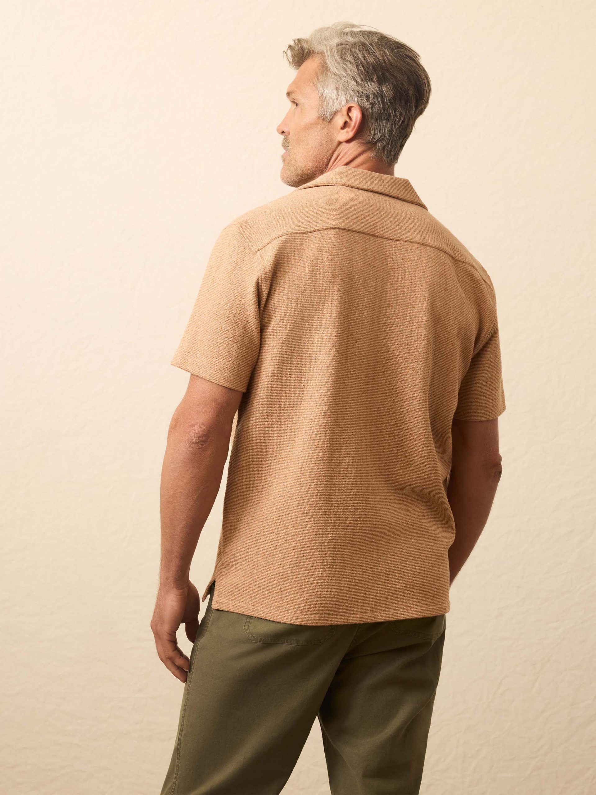 Short-Sleeve Oasis Shirt - Rust Orange - Image 4