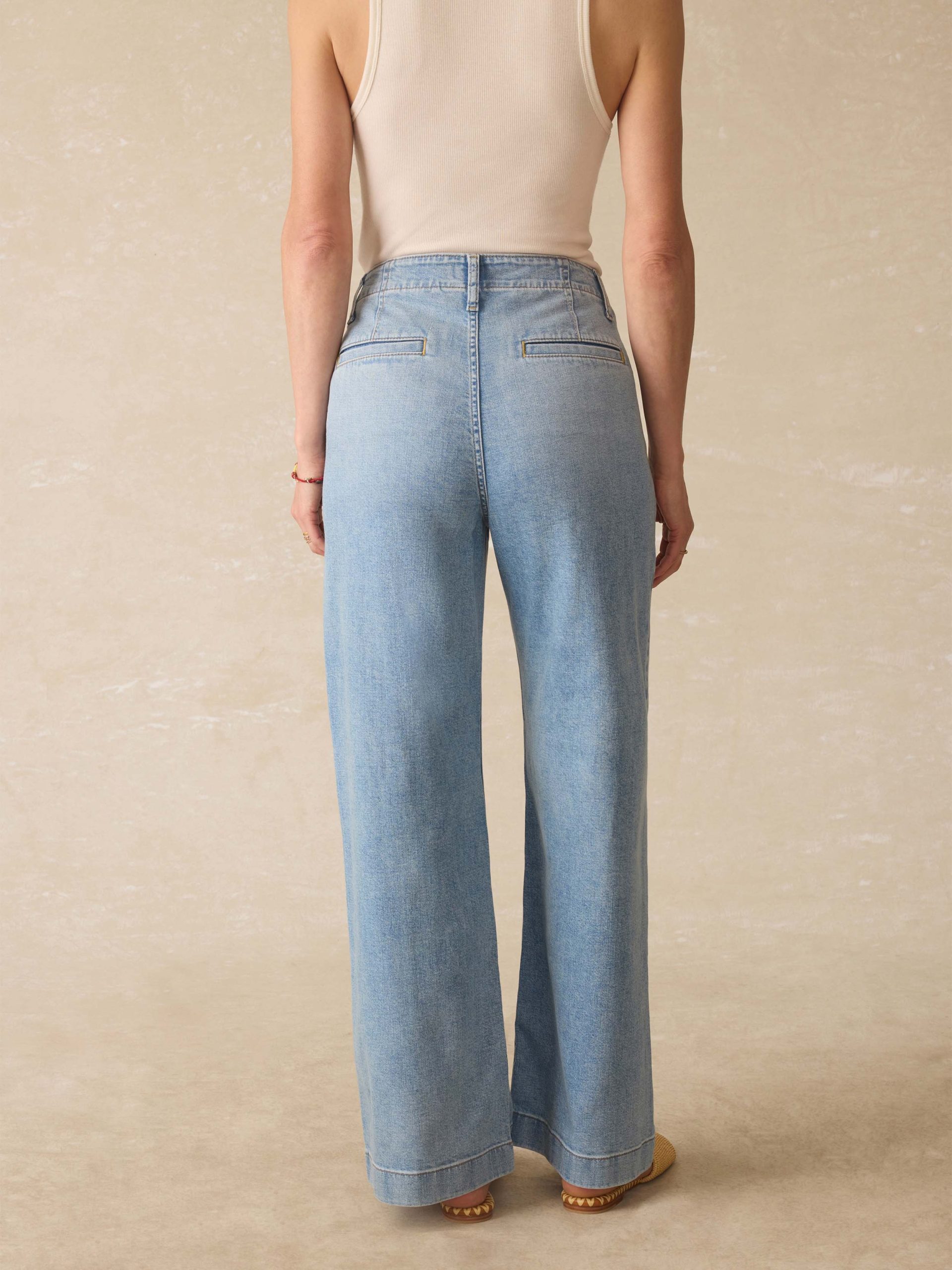 Linen Denim Pant - Summer Seas Wash - Image 5
