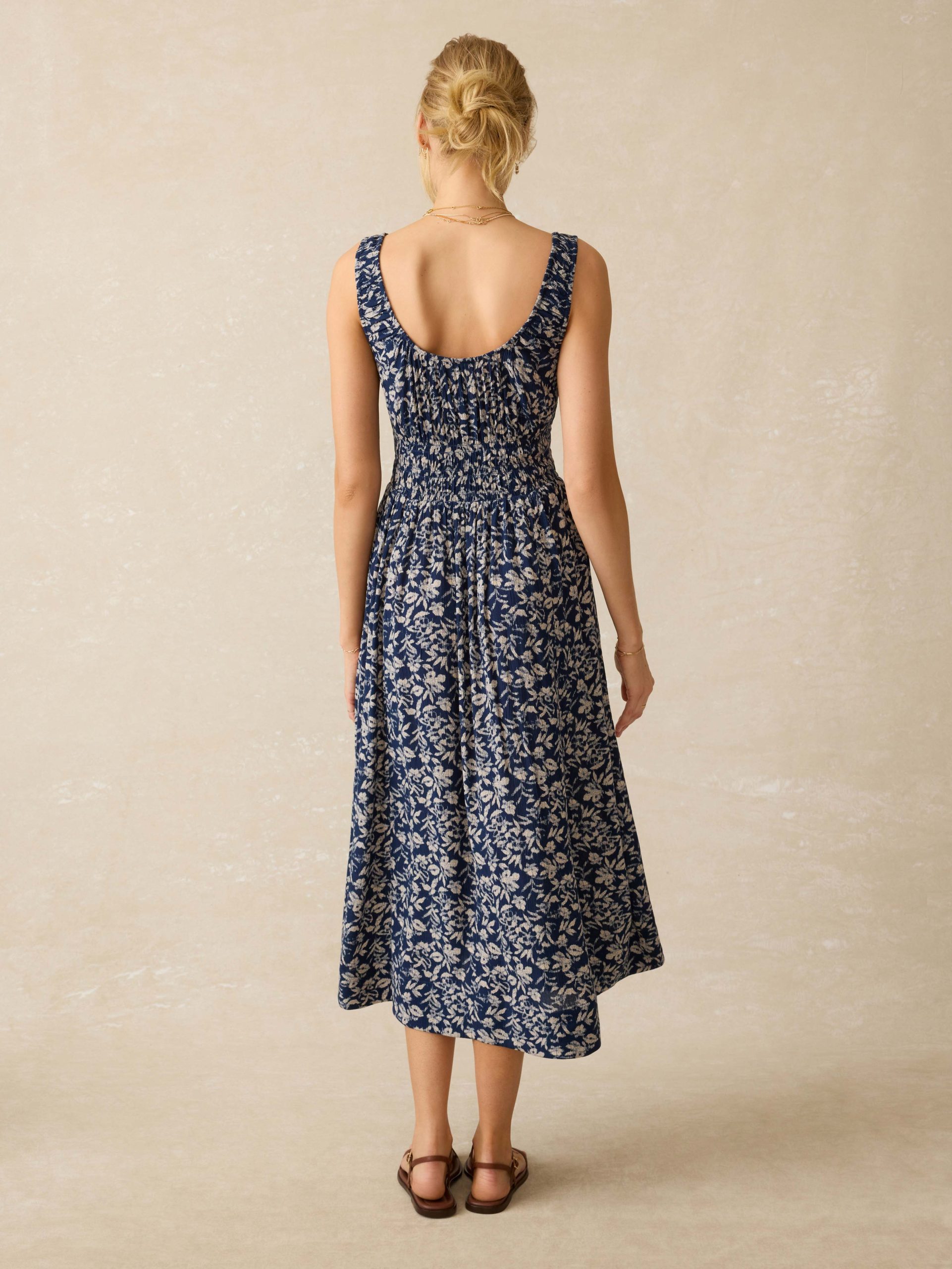 Sunseeker Dress - Juniper Ikat Floral - Image 3