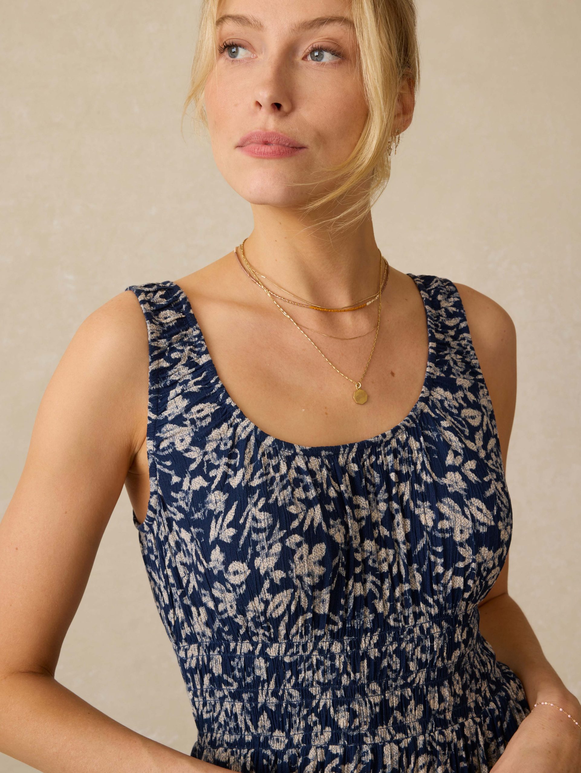 Sunseeker Dress - Juniper Ikat Floral - Image 4