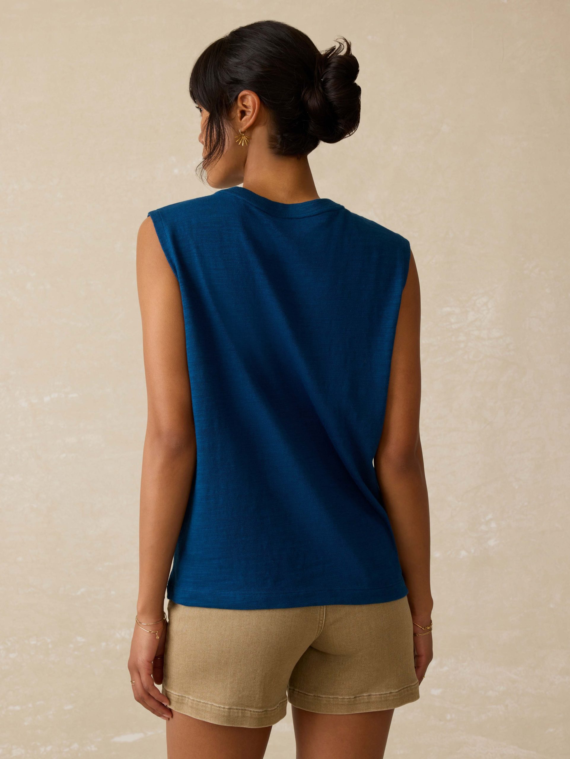 Sunwashed Slub Muscle Tank - Titan - Image 4