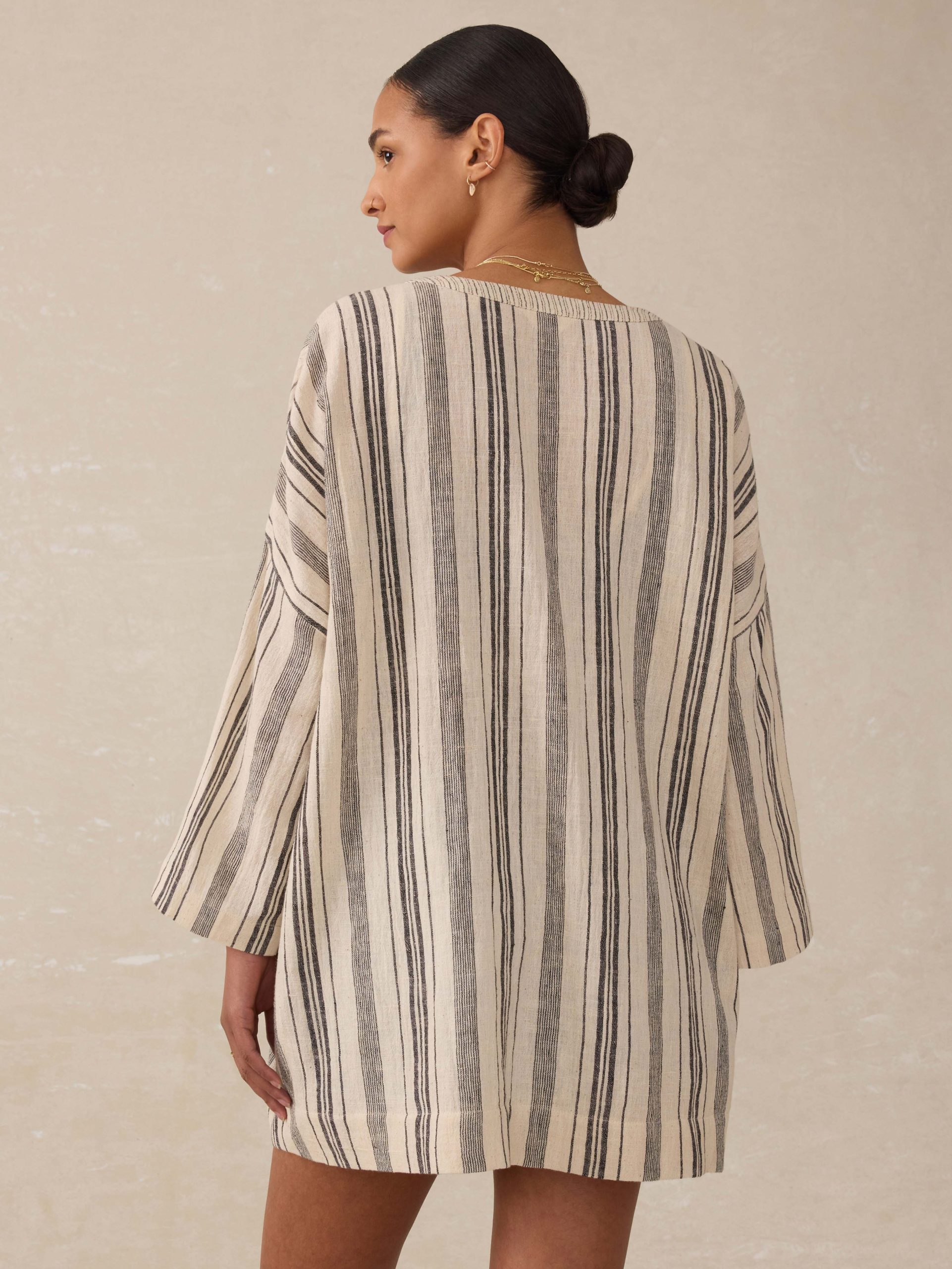 Rip Tide Coverup - Sandy Mixed Stripe - Image 4