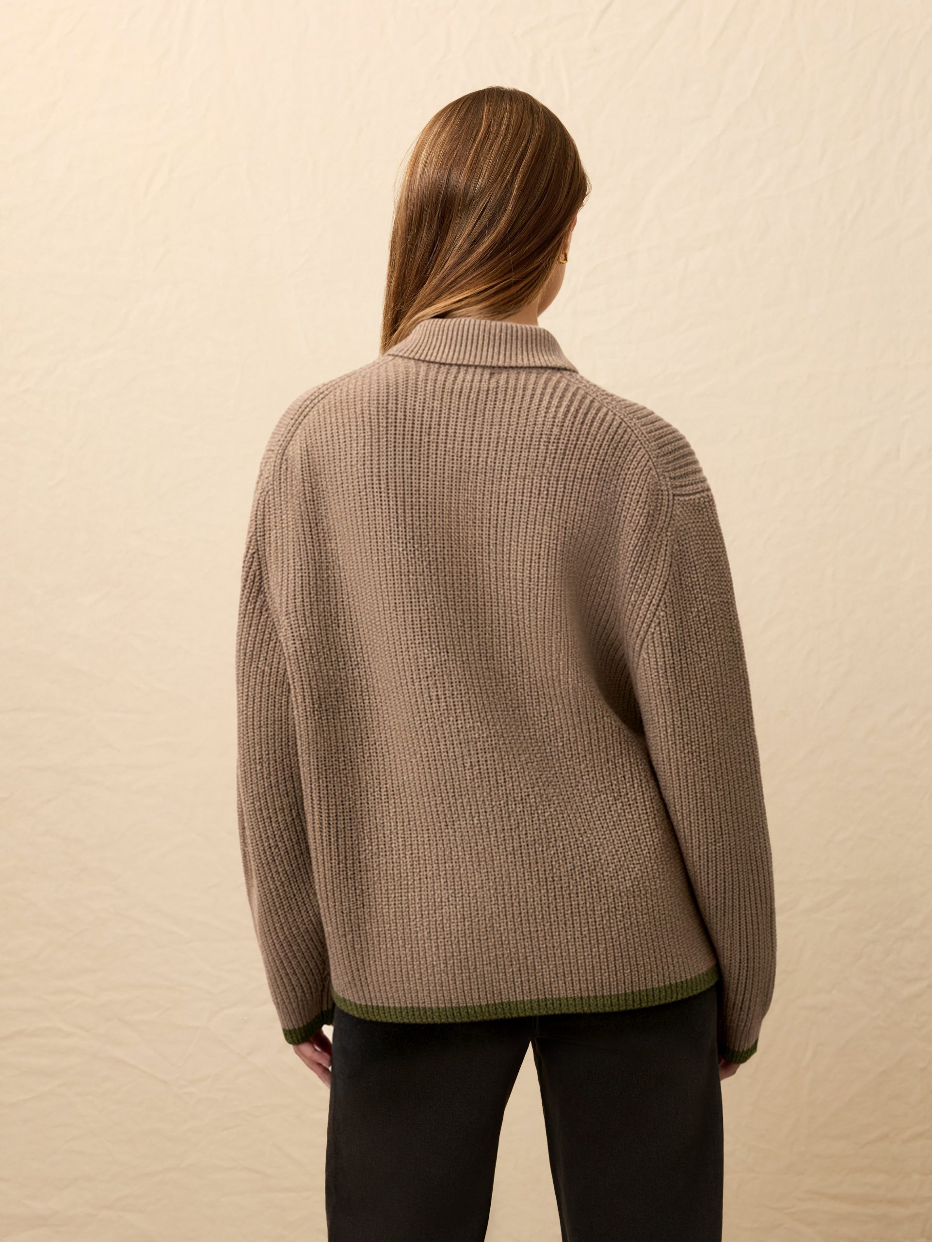 Lodge Cardigan - Nutmeg - Image 5