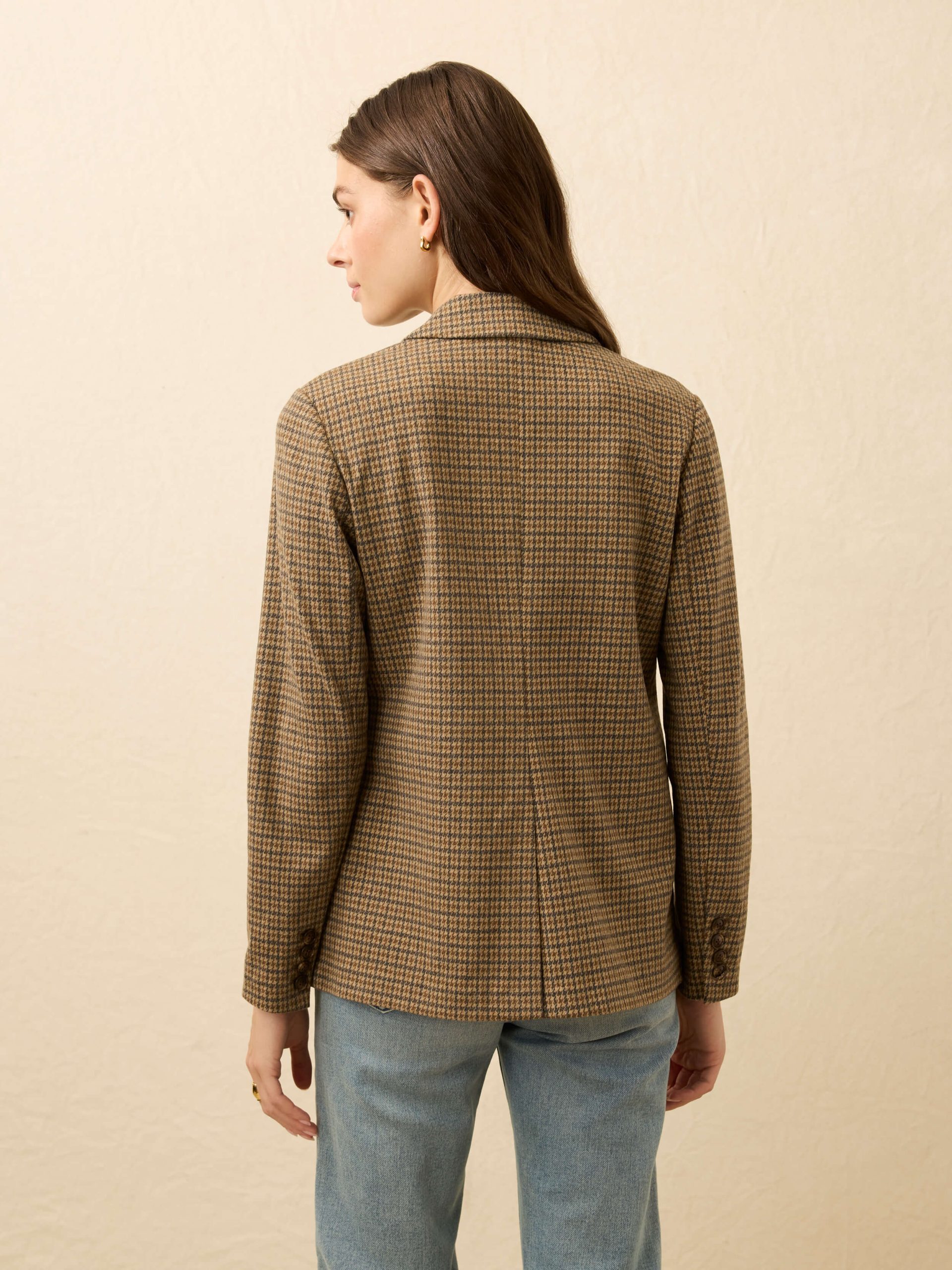 Inlet Knit Double Breasted Blazer - Rockhill Houndstooth - Image 5