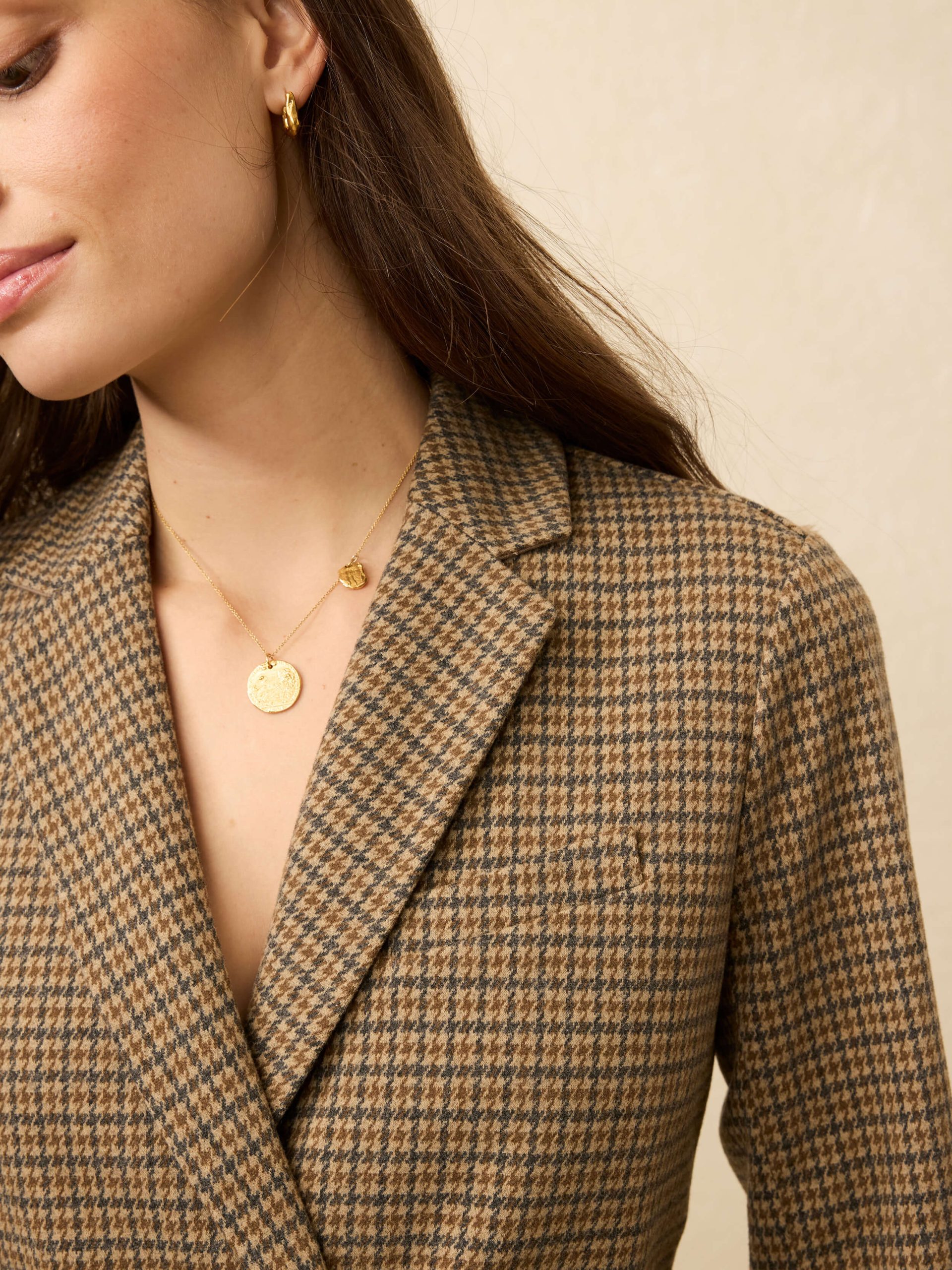 Inlet Knit Double Breasted Blazer - Rockhill Houndstooth - Image 2
