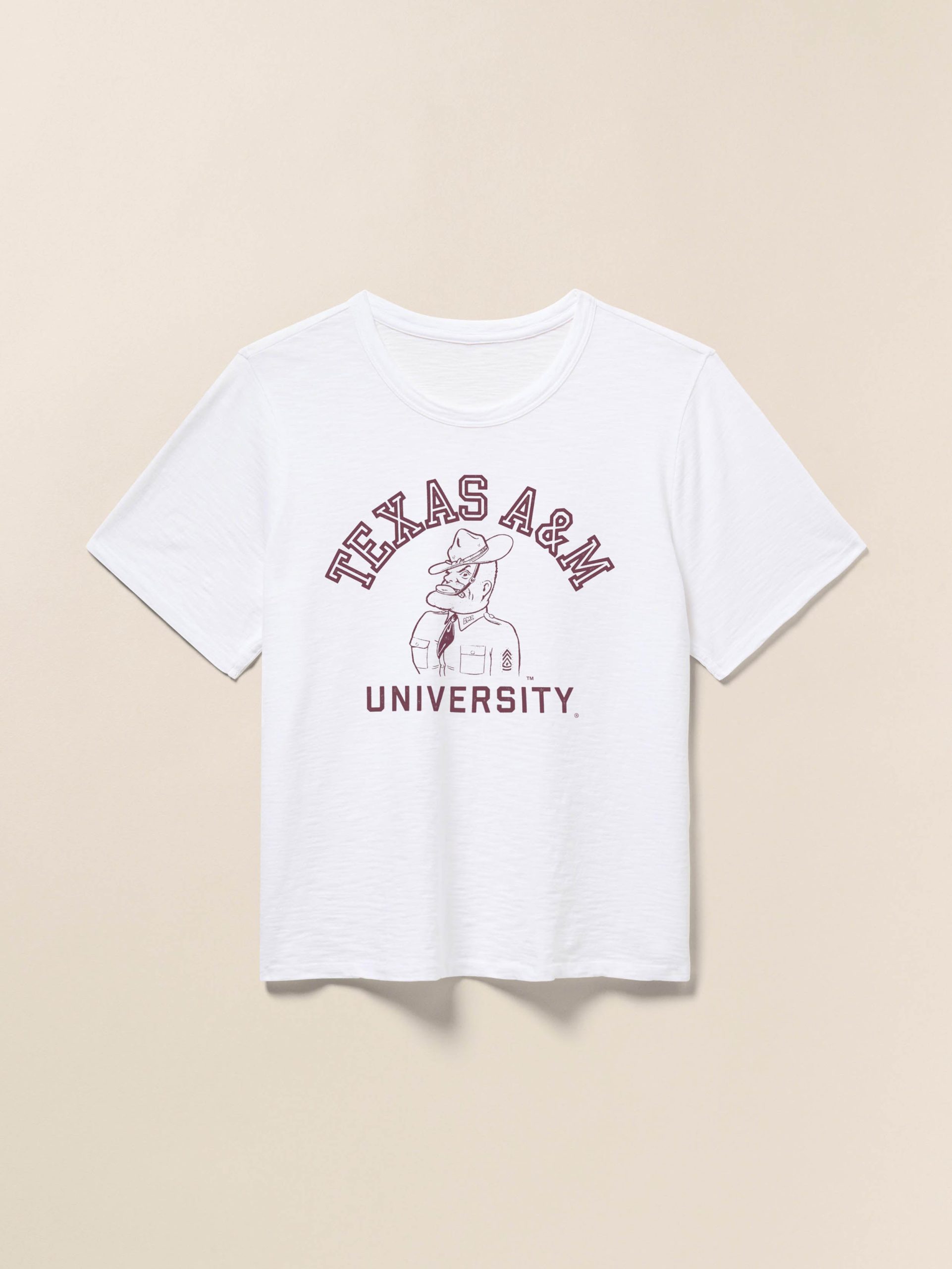 Texas A&M Sunwashed Essential Tee - White - Image 3