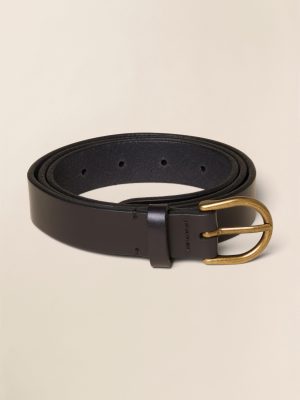 Women's Leather Belt - Black