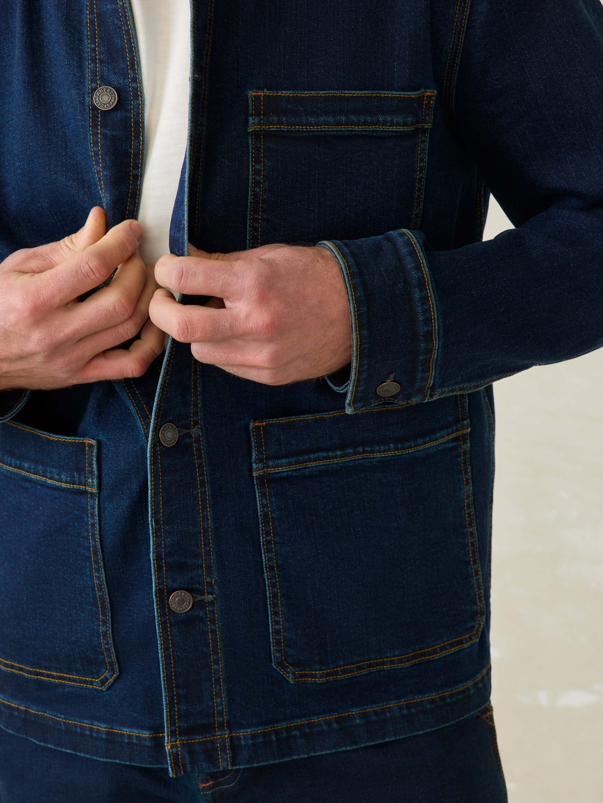 Denim Studio Jacket - Shoreblue Wash - Image 2